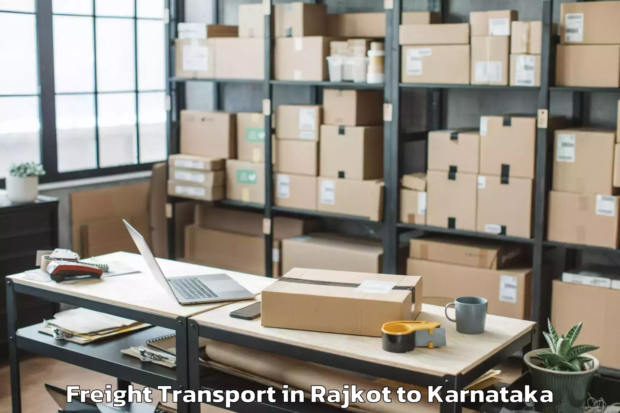 Book Rajkot to Jevargi Freight Transport Online